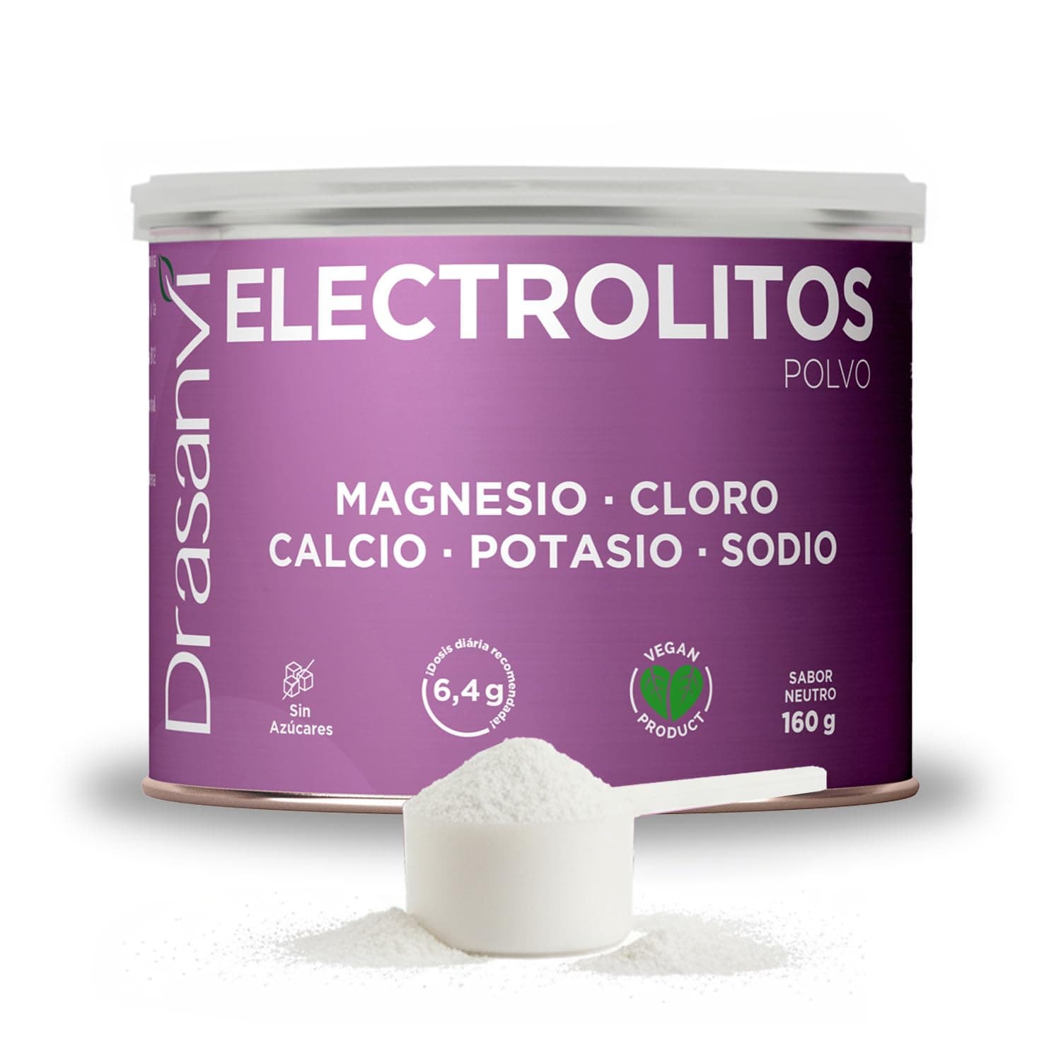 Drasanvi Electrolitos en Polvo Sabor Neutro 160g Funcion Muscular Diario — sales y electrolitos
