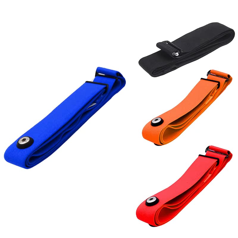 Cinturón de ritmo cardíaco para Coospo Polar Wahoo Garmin, correa de pecho, banda elástica suave, montaje azul