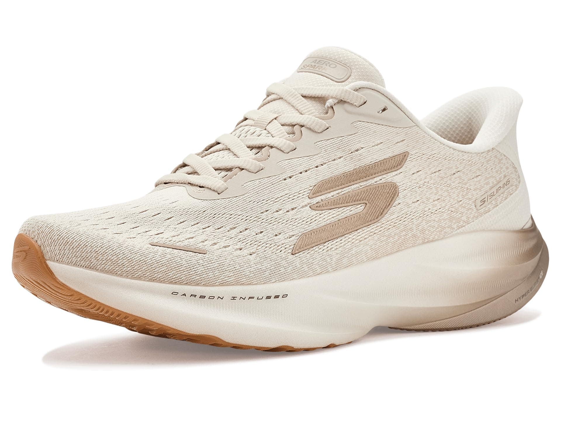 Skechers Aero Spark Hands Free Slip Ins Slip-In Entrenador, Rose Gold Textile White Trim, 39 E — otros / varios para mujer
