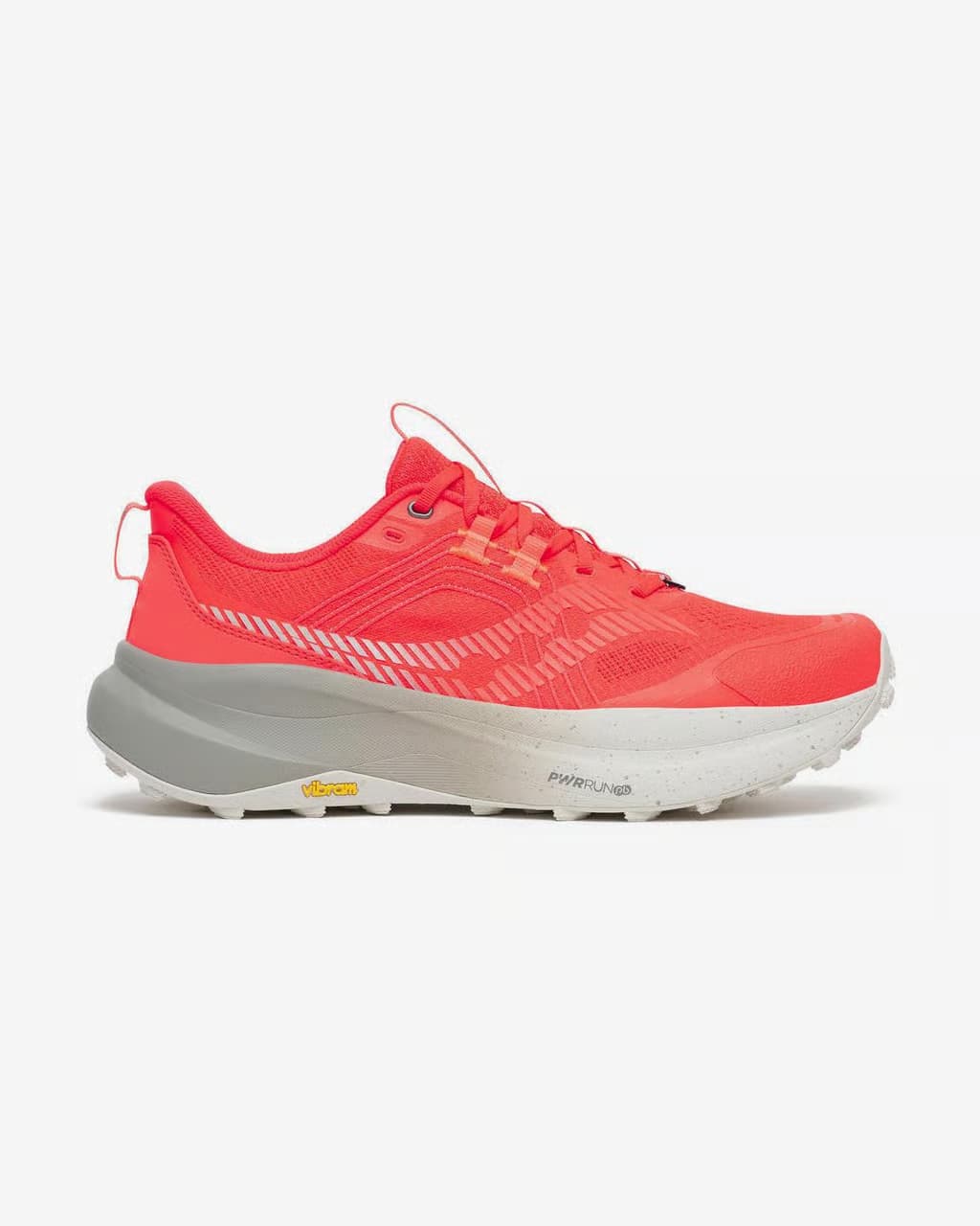Saucony Xodus Ultra 4 coral gris claro blanco — zapatillas de running