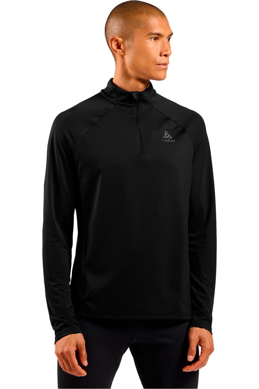 Odlo essential ceramiwarm camiseta técnica manga larga — camiseta de running para hombre