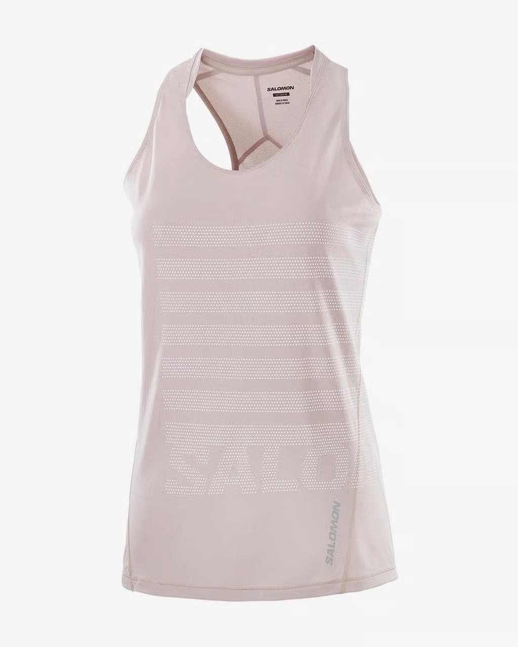 Camiseta Salomon Sense Aero Singlet GFX sin mangas rosa claro mujer