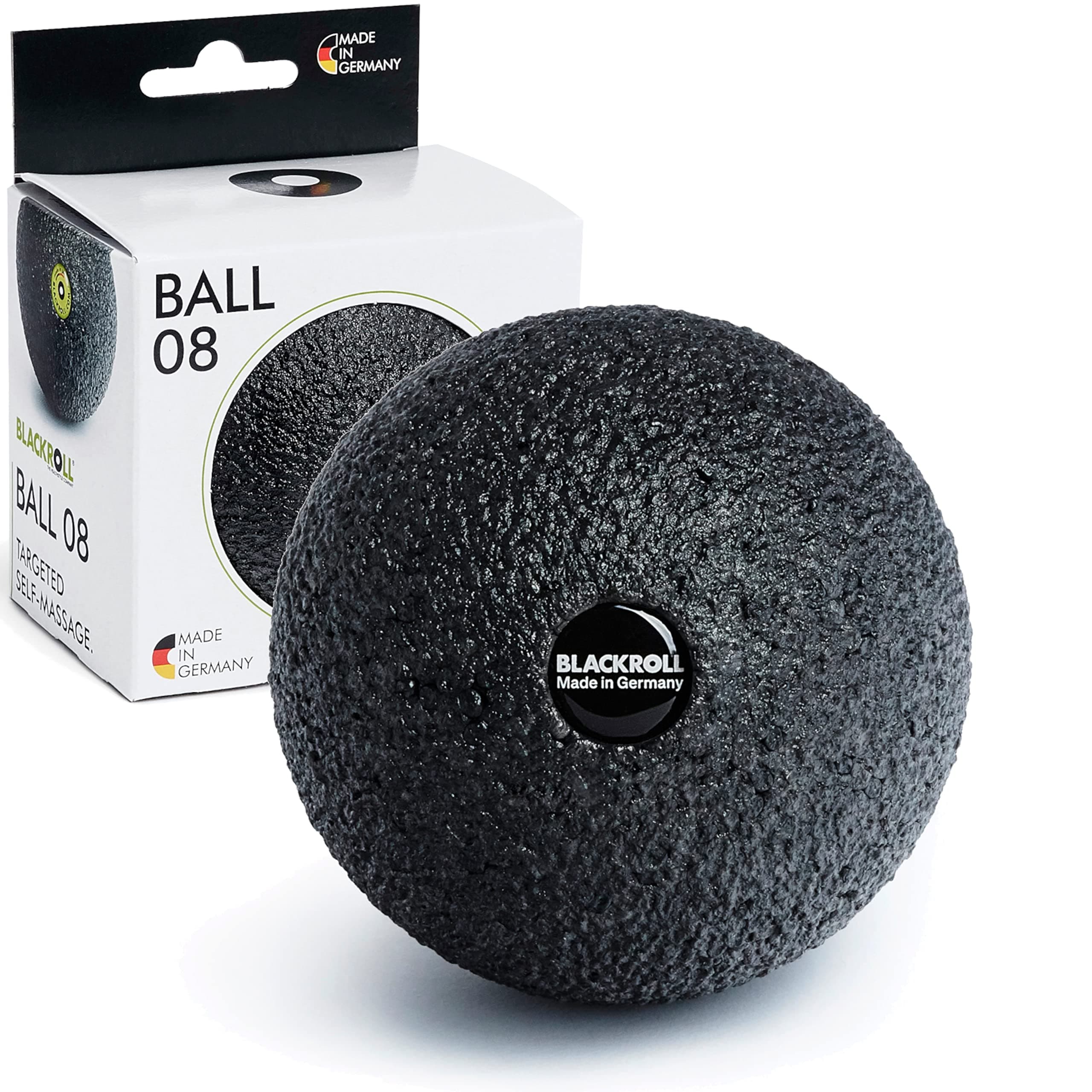 BLACKROLL Ball Negro 8 cm — Negro, 000, Polipropileno — foam rollers y masaje muscular