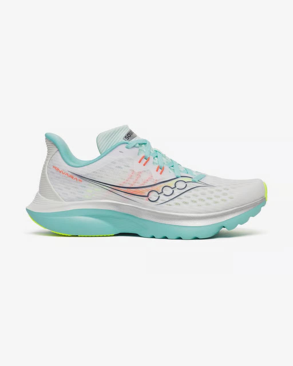 Saucony Kinvara 16 blanco azul agua — zapatillas de running para mujer