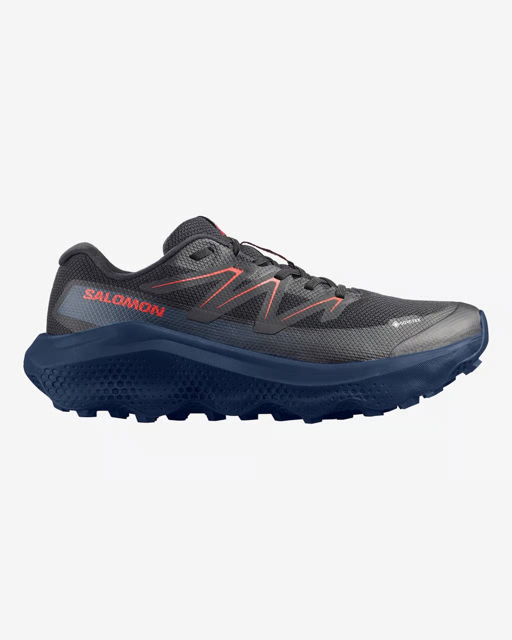 Salomon Ultra Flow 2 GORE-TEX negro azul oscuro rojo — zapatillas de running