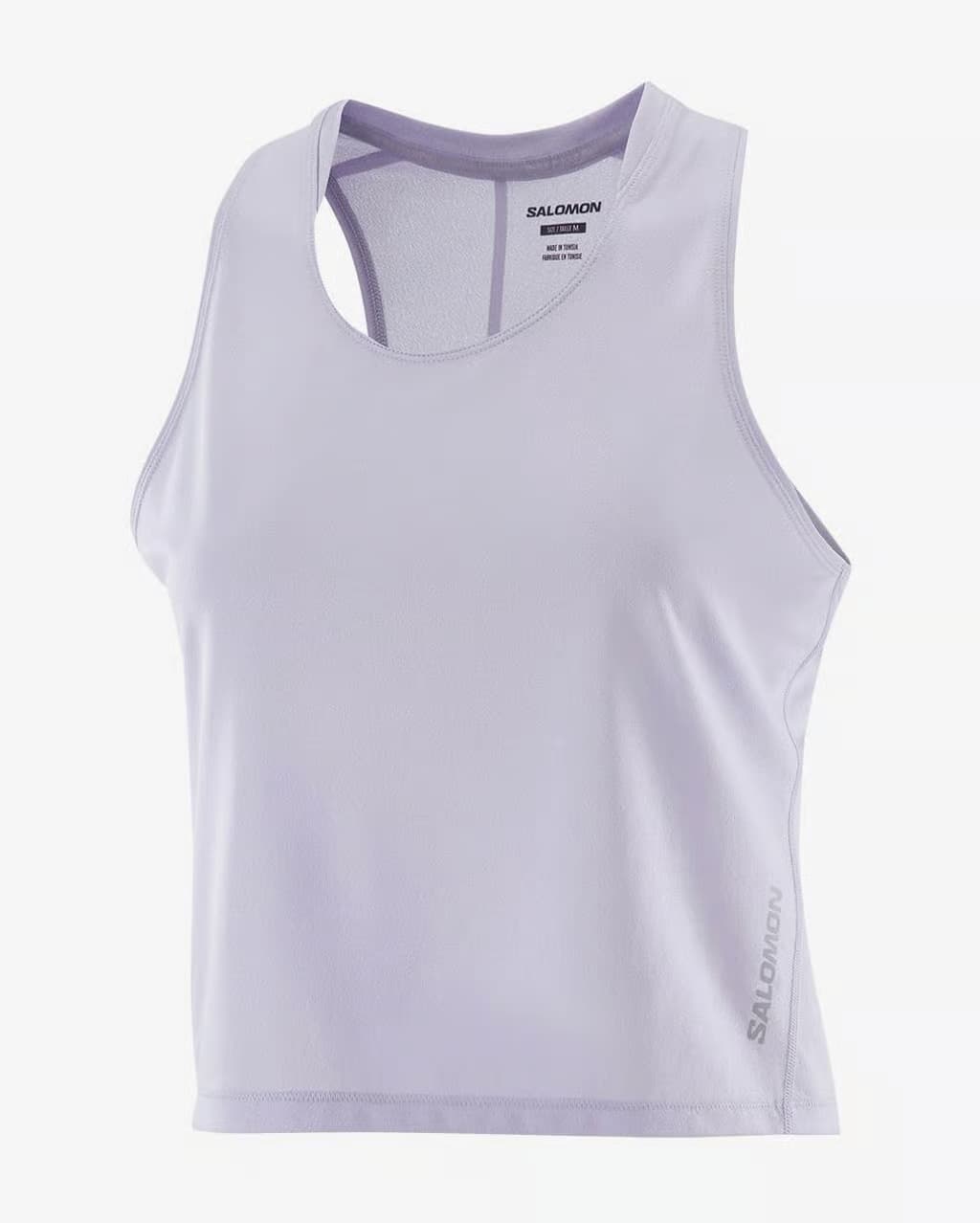 Camiseta Salomon Sense Aero Short tirantes violeta claro mujer