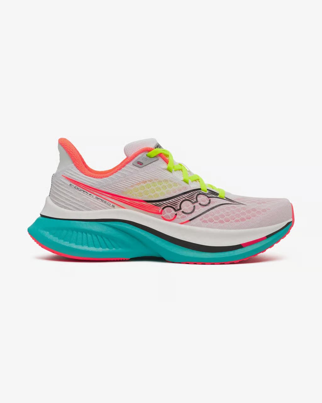 Saucony Endorphin Speed 5 blanco multicolor — zapatillas de running para mujer