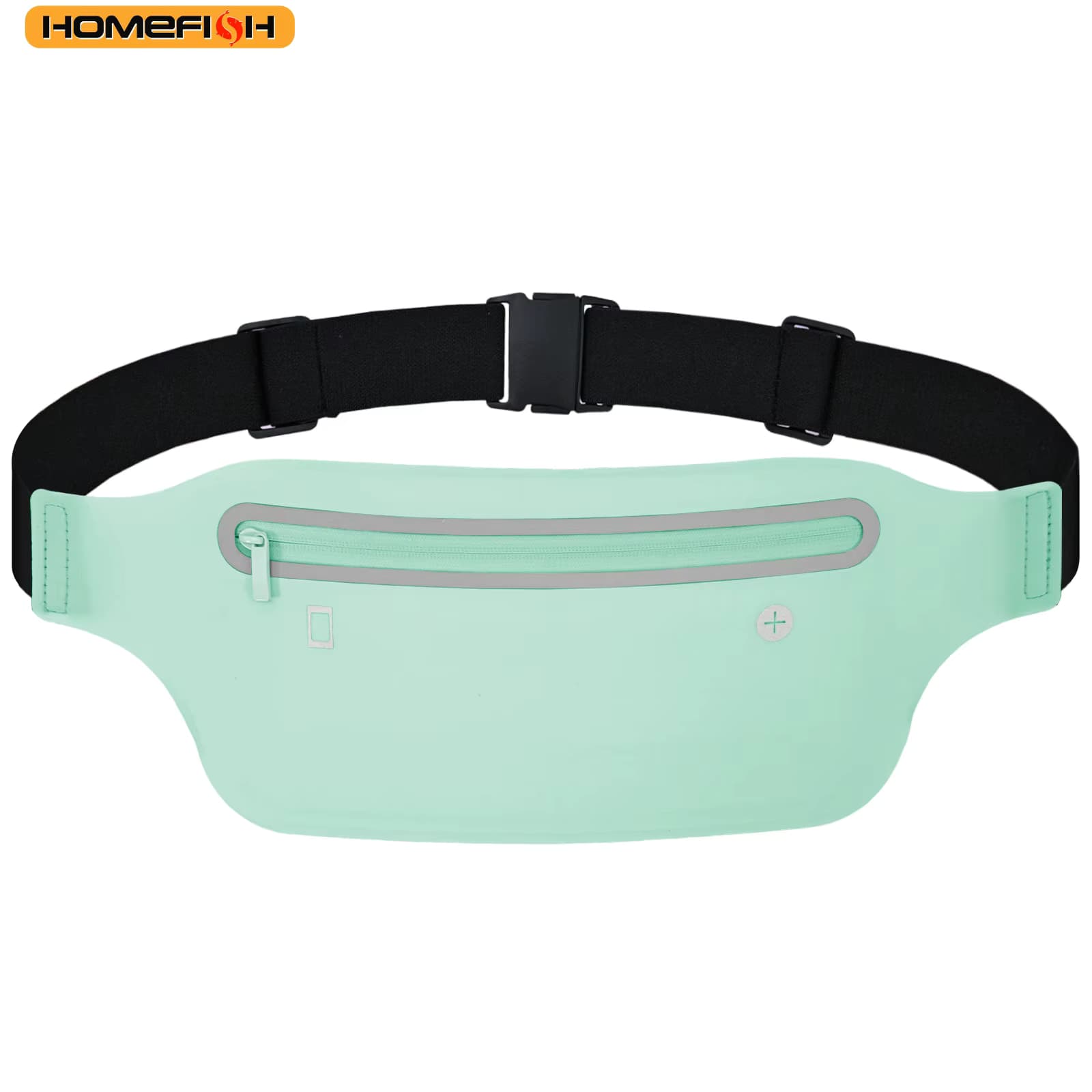 HOMEFISH Riñonera Deportiva Impermeable para Correr, para Hombre y Mujer, Cinturón Multifuncional para Guardar