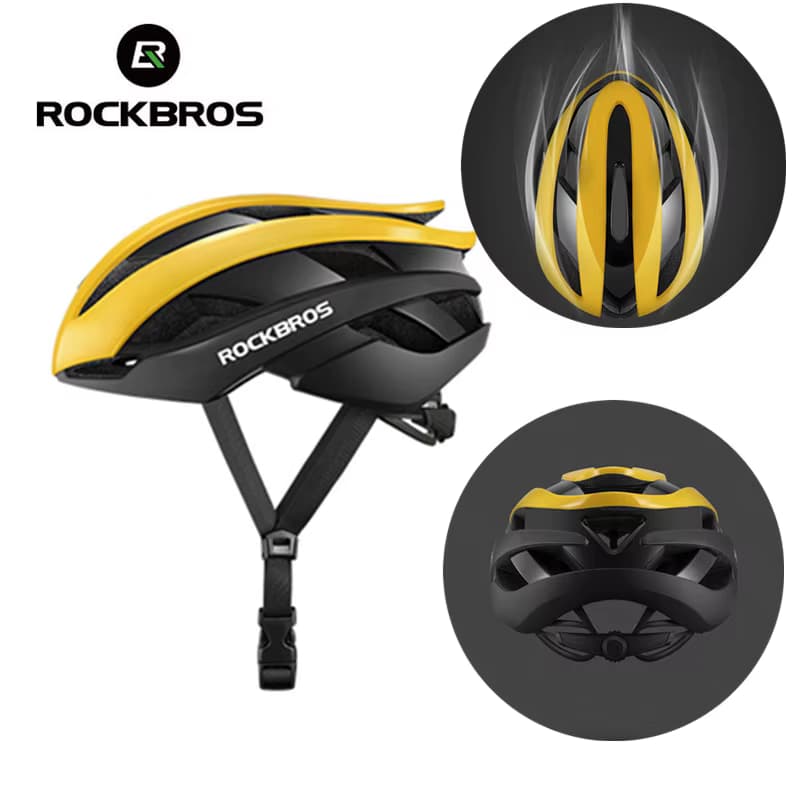 ROCKBROS-Casco ultraligero para Ciclismo, gorra para bicicleta de carretera, MTB, Scooter — otros deportes