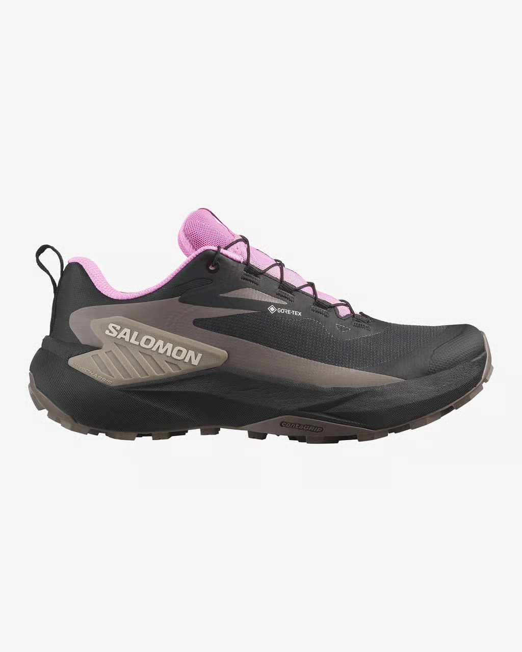 Salomon Genesis GORE-TEX negro beige — zapatillas de running para mujer