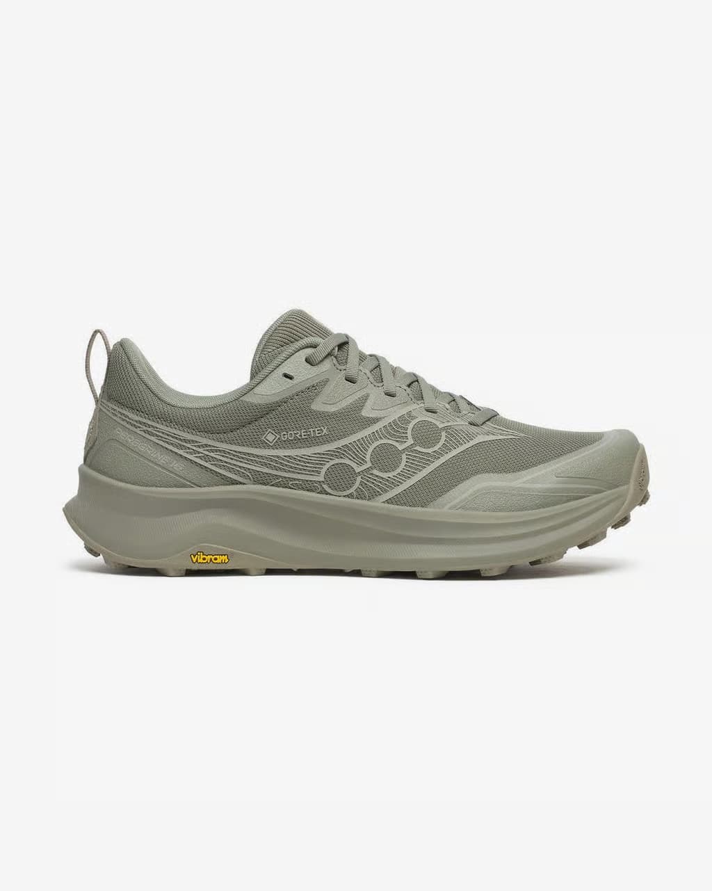 Saucony Peregrine 16 GORE-TEX gris verdáceo — zapatillas de running