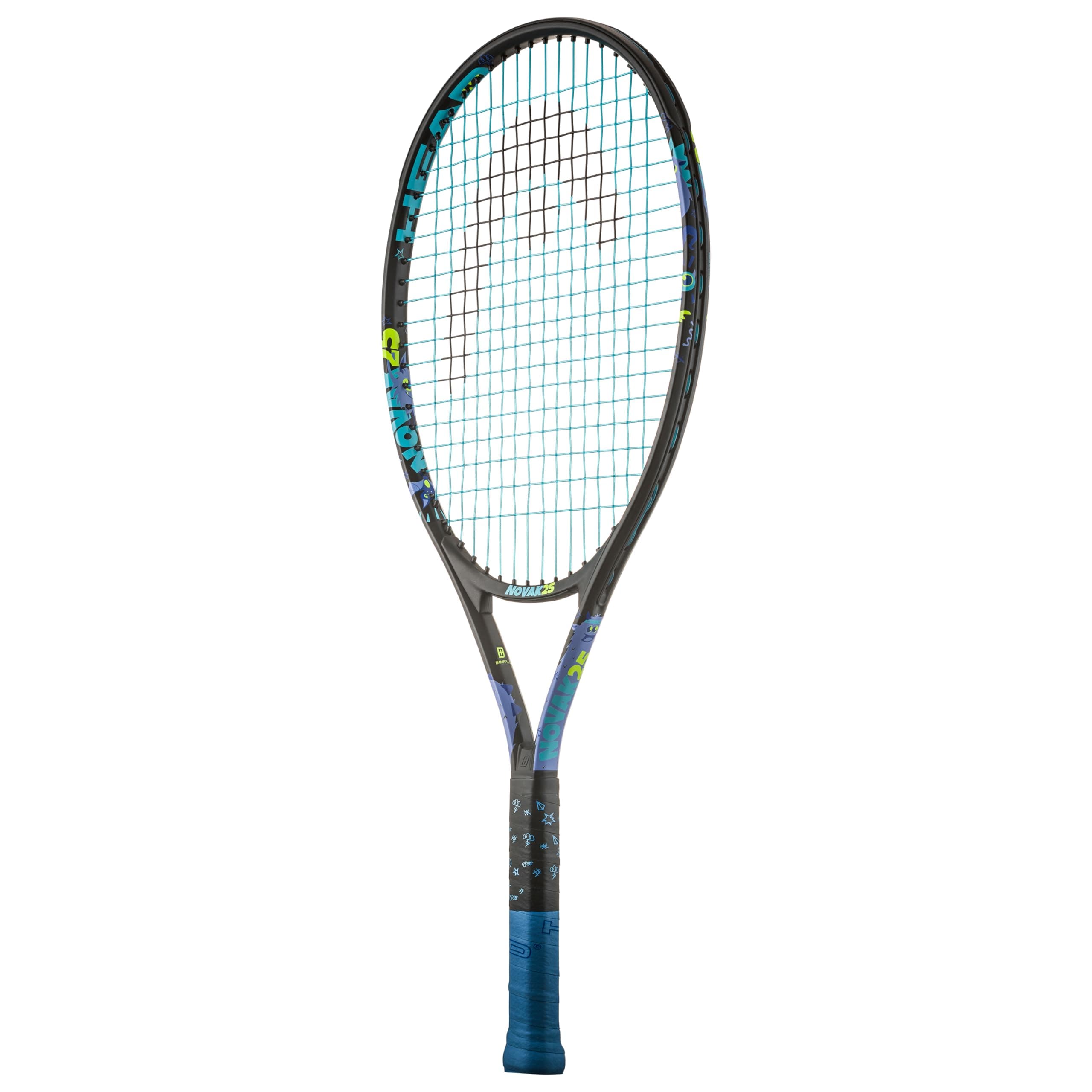 Head Novak 19 - Raqueta de Tenis, Color Negro, 2-4 años