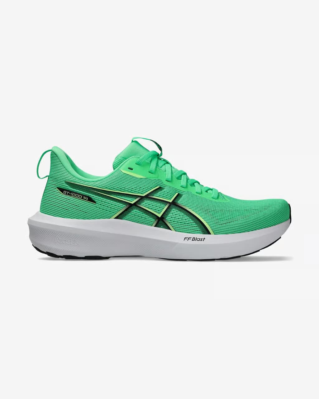 ASICS GT-1000 14 verde blanco — zapatillas de running