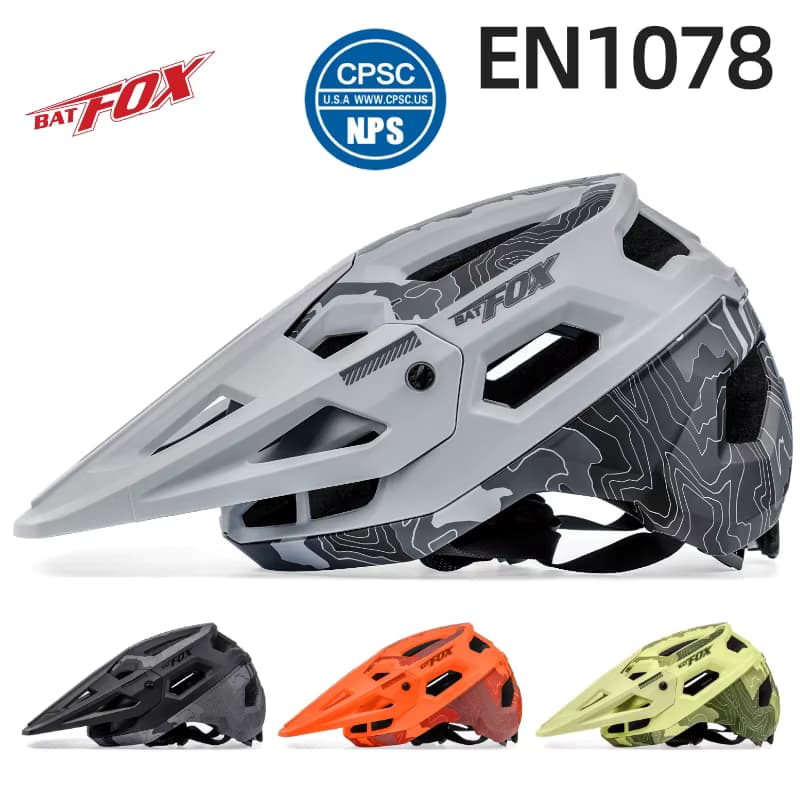 Casco de Ciclismo BATFOX para Bicicleta de Montaña, Absorción de Impactos, Ligero, Todoterreno, Unisex, para Adultos, Casco MTB — otros deportes para unisex