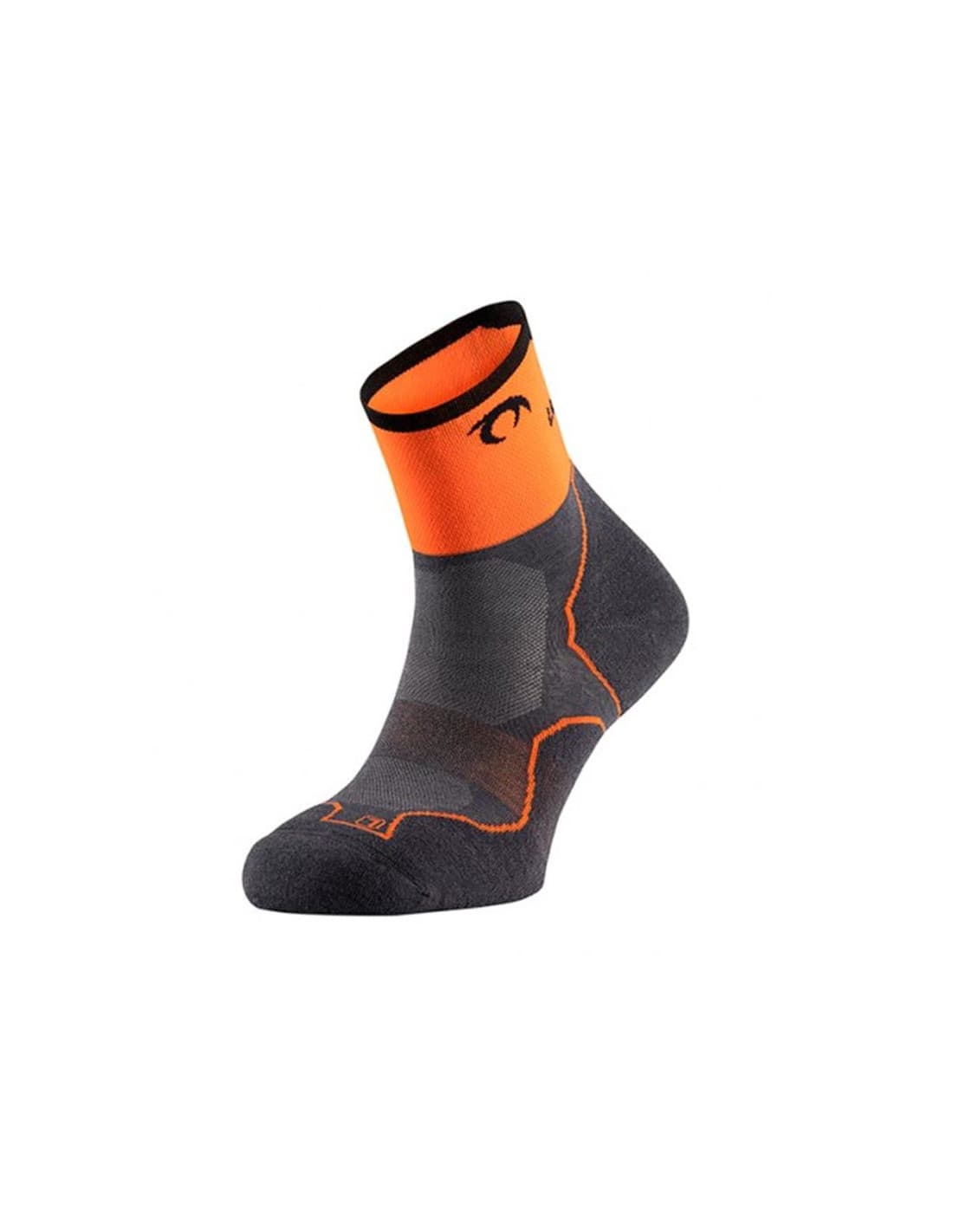 Lurbel Calcetines de Running Rise Five Negro/Naranja — calcetines técnicos