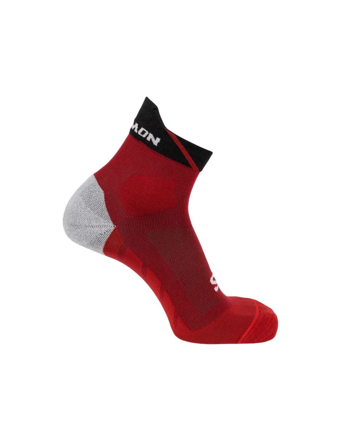 Calcetines de Running Salomon Aero Crew-White-Quarry-Quiet Shade