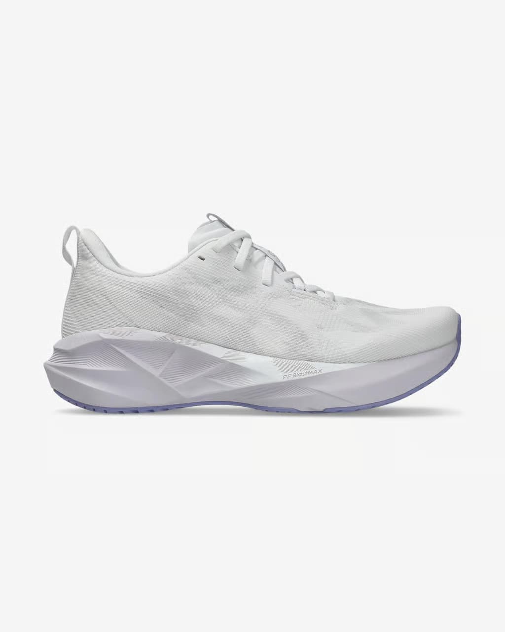 ASICS Novablast 5 blanco violeta — zapatillas de running para mujer
