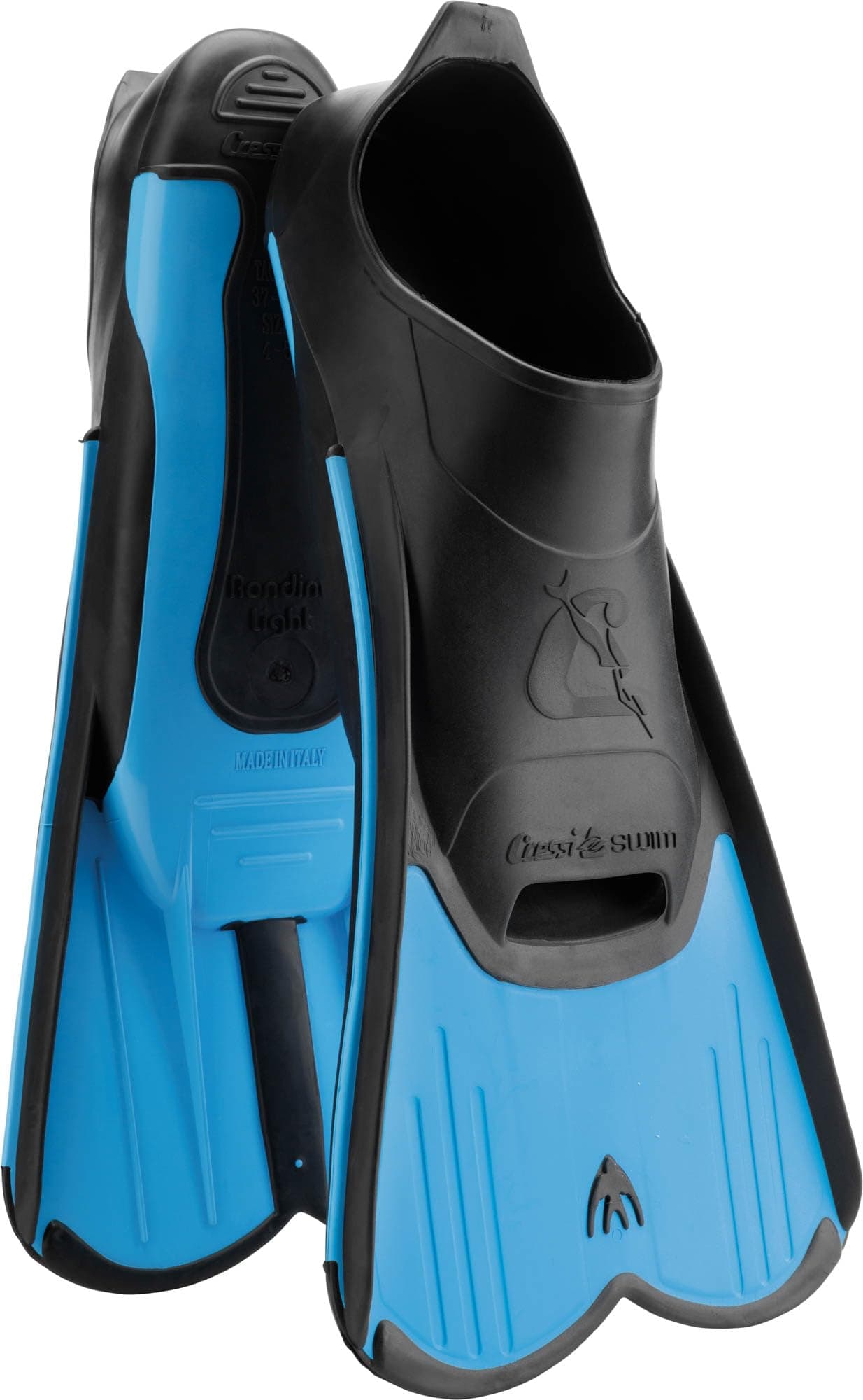 CRESSI Light Short Fins Aletas Cortas de Entrenamiento y Natación, Unisex-Youth, Azul, 39/40 — otros deportes para unisex