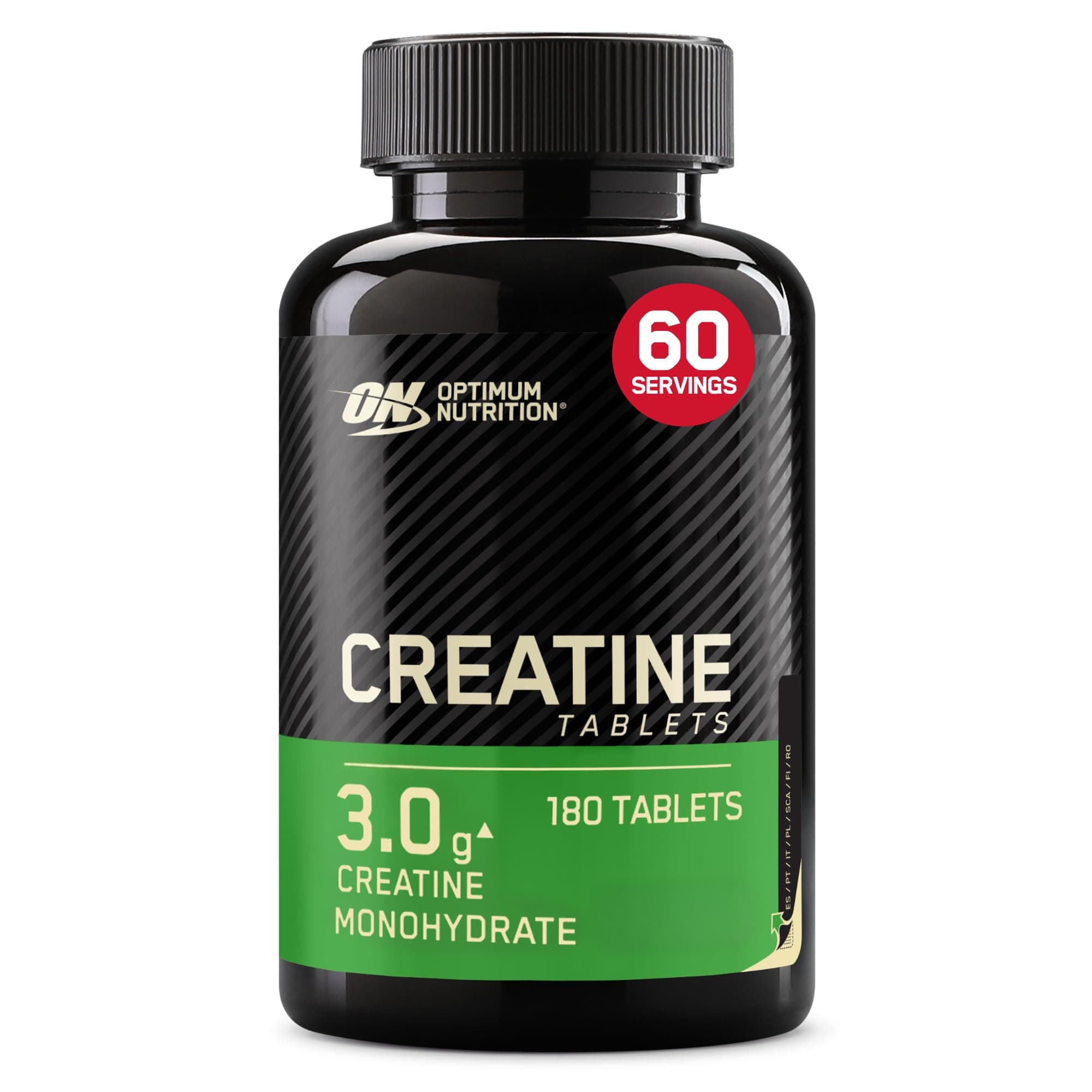 Optimum Nutrition Creatine Cápsulas, 180 Tabletas