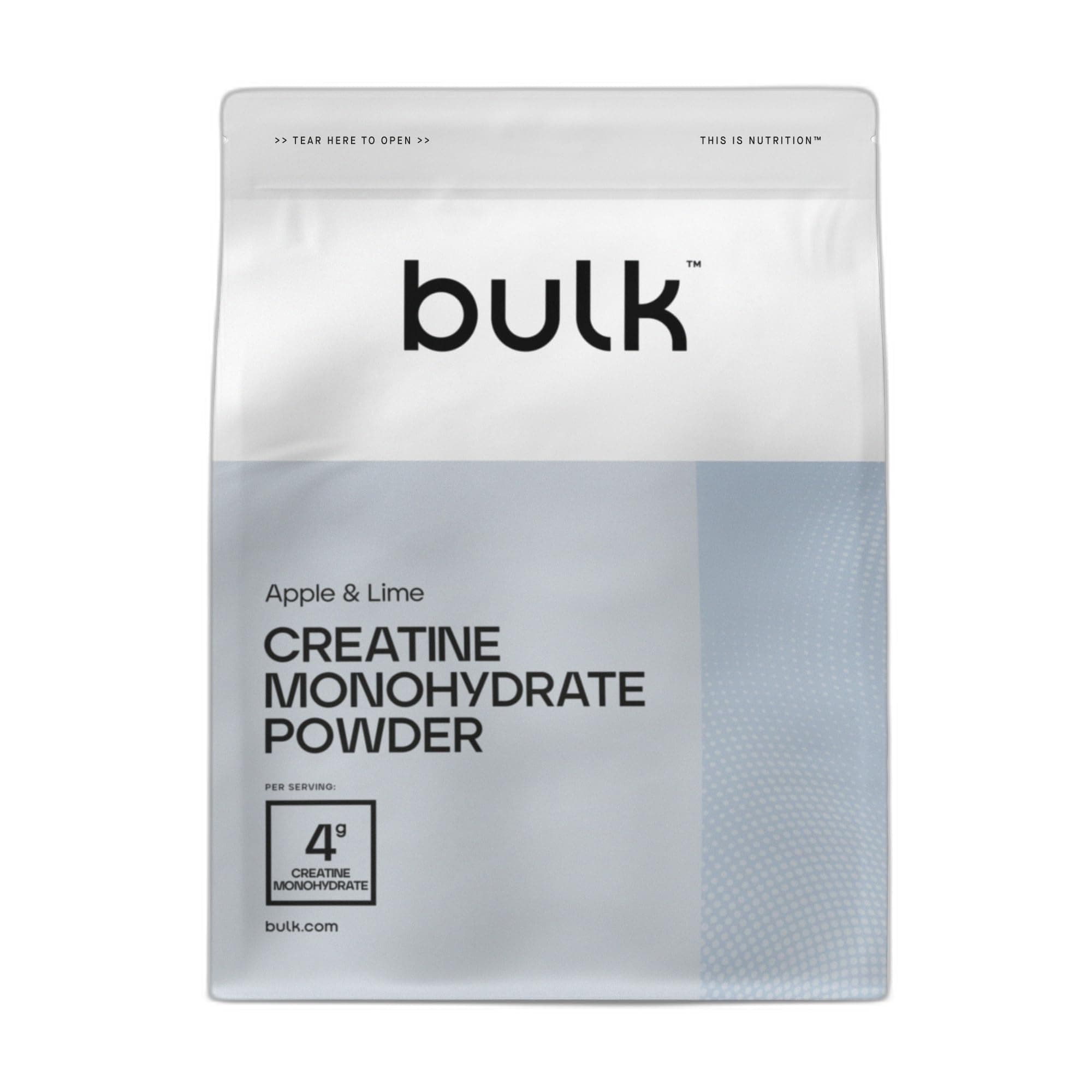 BULK POWDERS Bulk Creatina Monohidrato Polvo, Manzana y Lima, 500 g — creatina