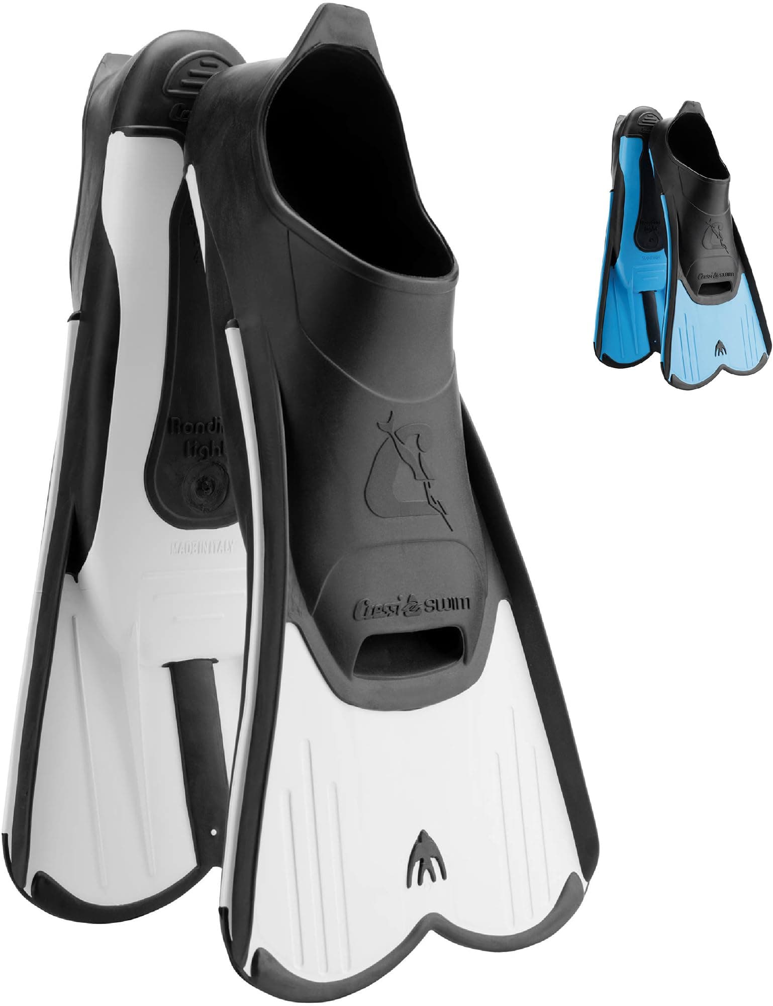 CRESSI Light Short Fins Aletas Cortas de Entrenamiento y Natación, Unisex-Youth Blanco, 39-40 — otros deportes para unisex