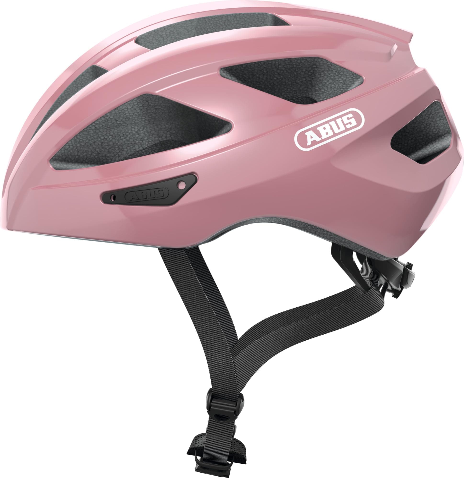 ABUS Casco de Ciclismo Macator, Rosa Brillante, Talla S