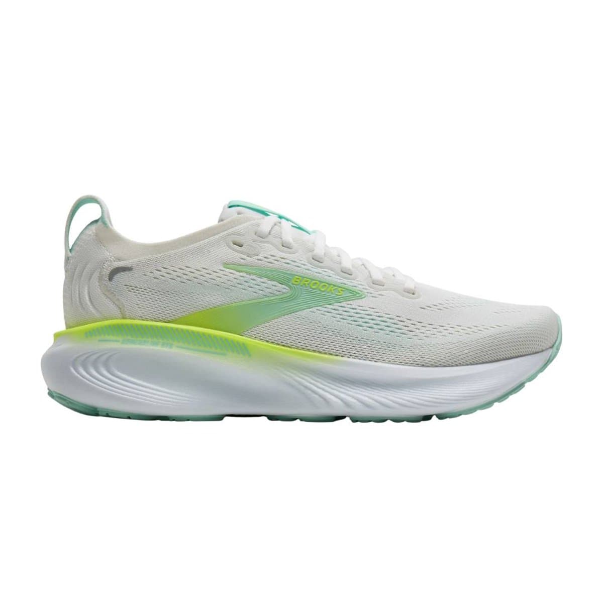 Zapatillas Brooks Adrenaline GTS 25 Blanco Verde SS26 Mujer, Talla 38 - EUR