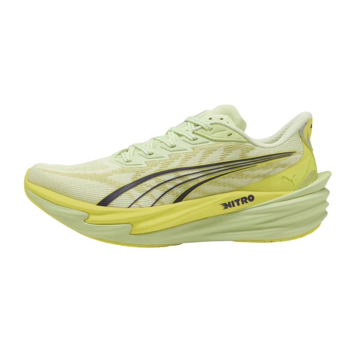 Zapatillas Puma Deviate NITRO 4 Amarillo Negro SS26, Talla 42 - EUR