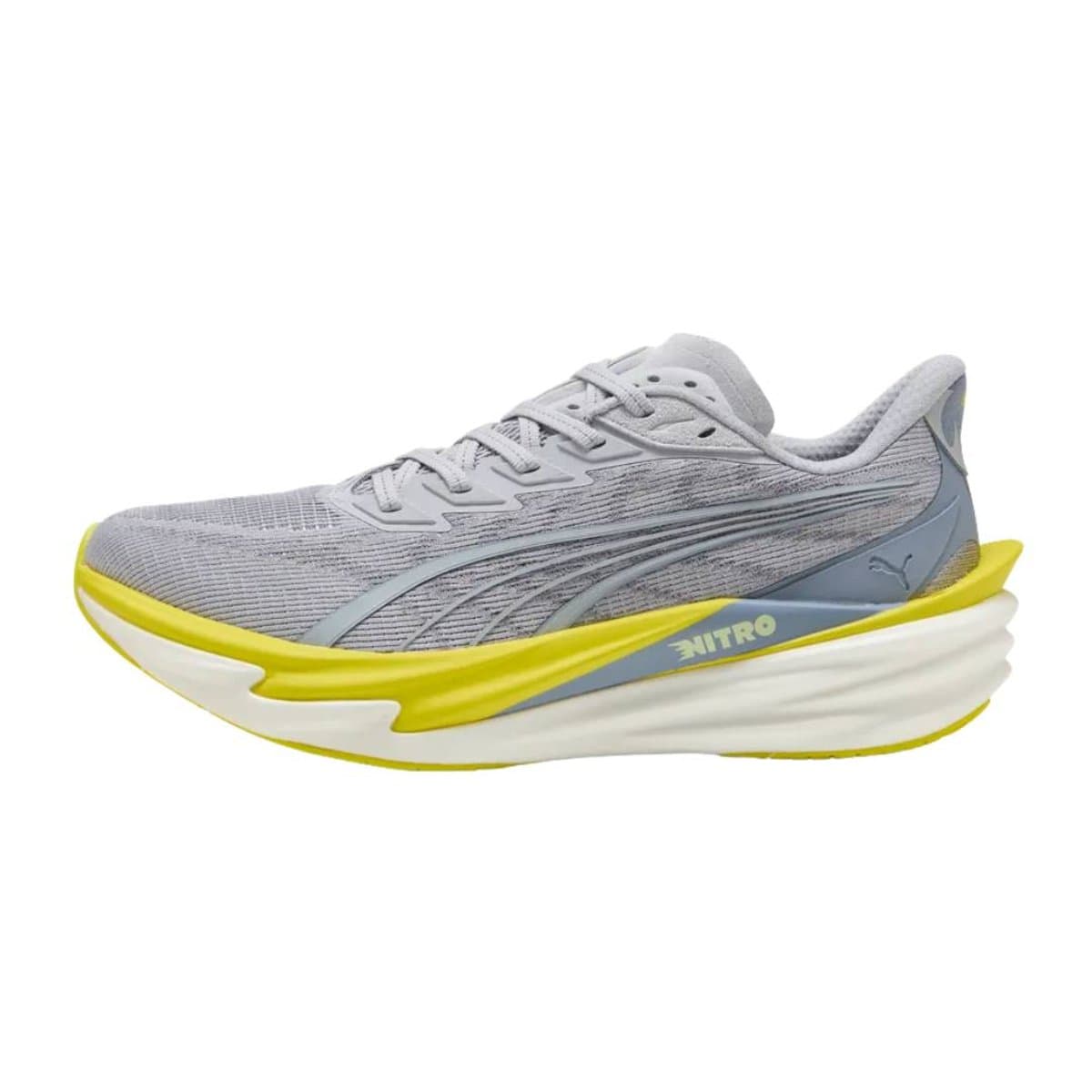 Zapatillas Puma Deviate NITRO 4 Gris Amarillo SS26, Talla 46 - EUR