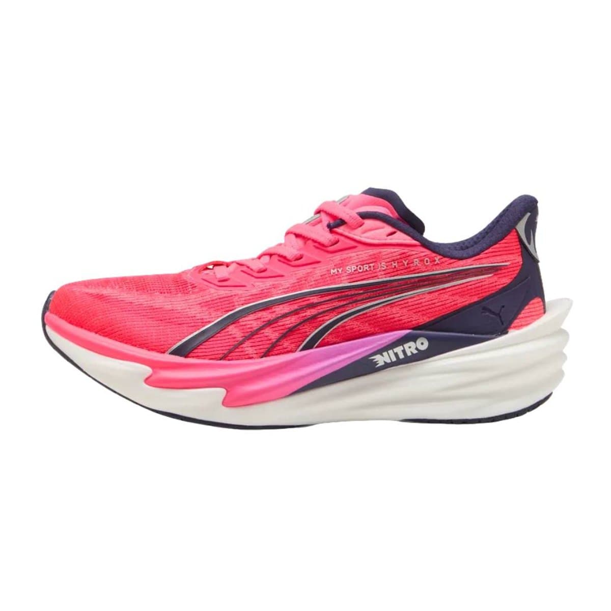 Zapatillas Puma Deviate NITRO 4 HYROX Rosa Morado SS26 Mujer, Talla 42 - EUR