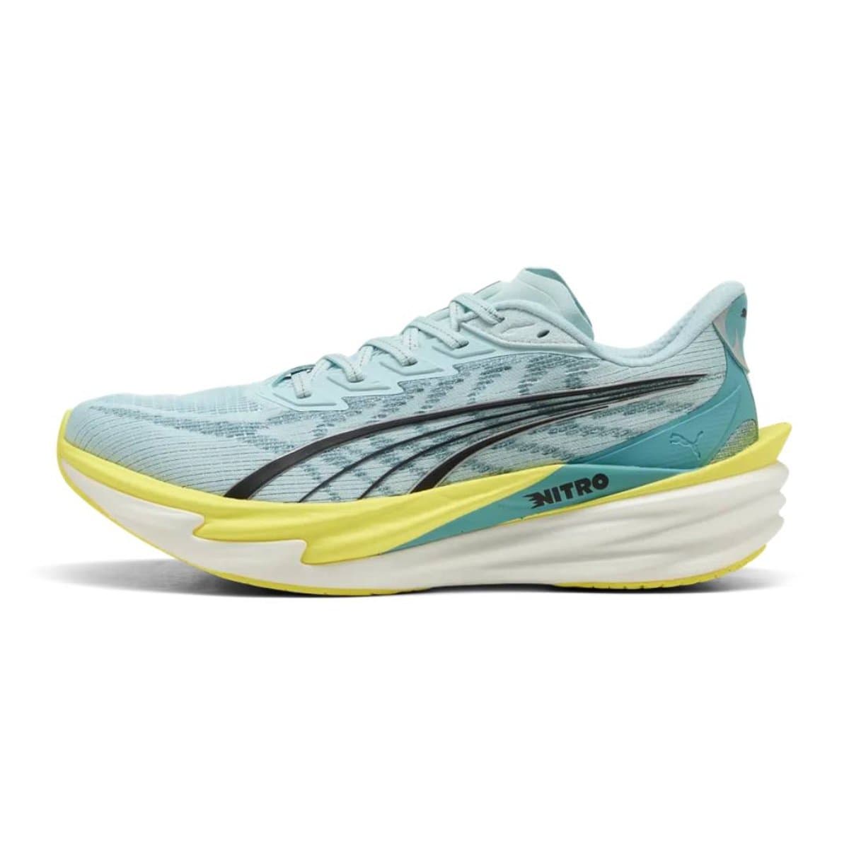Zapatillas Puma Deviate NITRO 4 Azul Amarillo SS26, Talla 44.5 - EUR