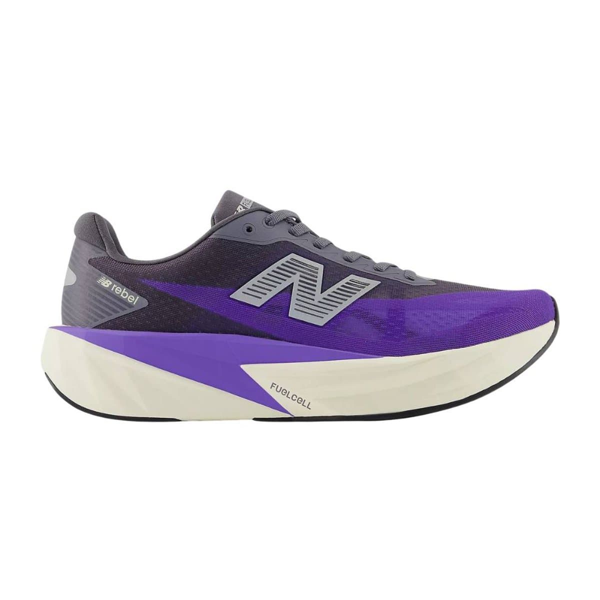 Zapatillas New Balance FuelCell Rebel v5 Negro Morado SS26, Talla 44.5 - EUR