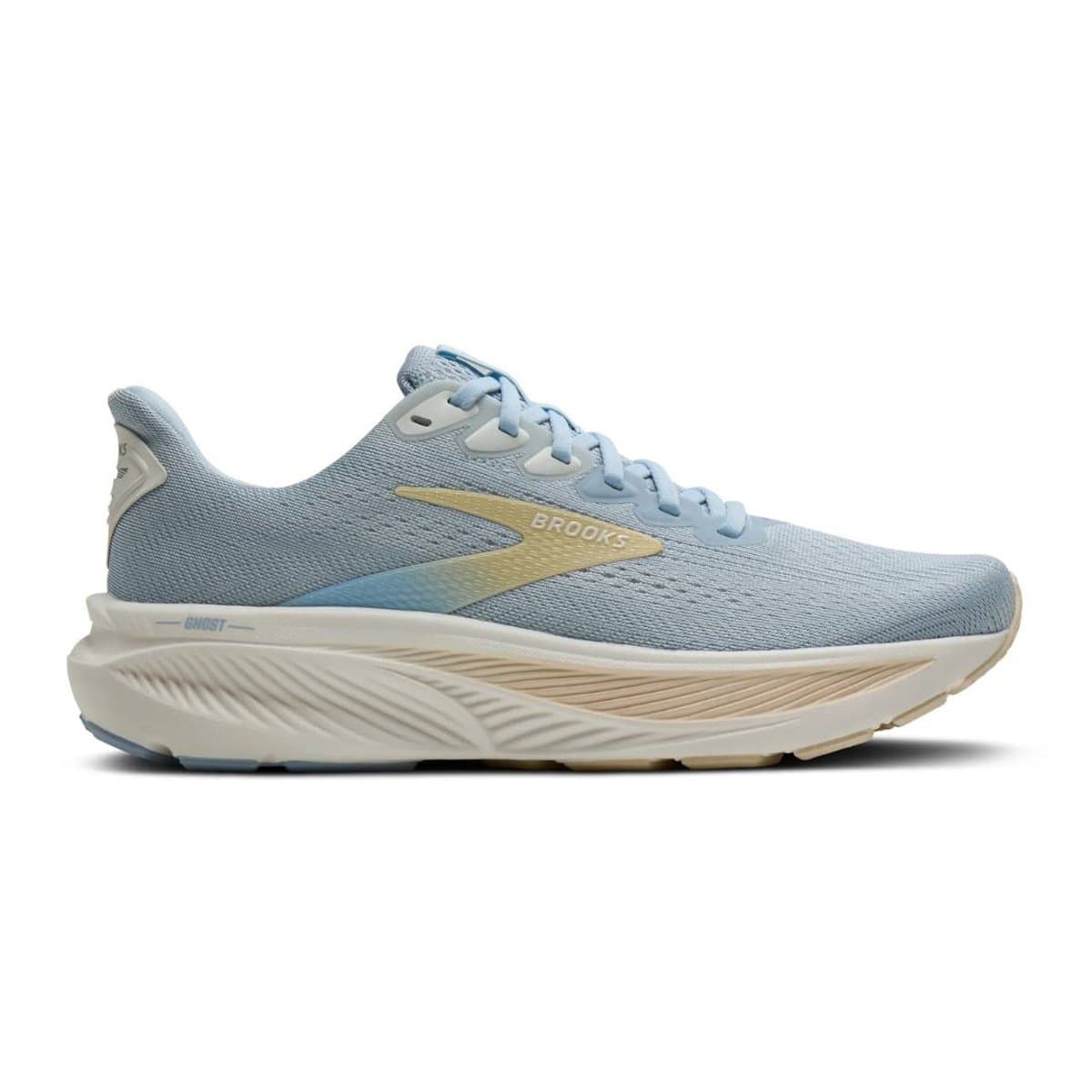 Zapatillas Brooks Ghost 17 Azul Amarillo SS26 Mujer, Talla 40.5 - EUR