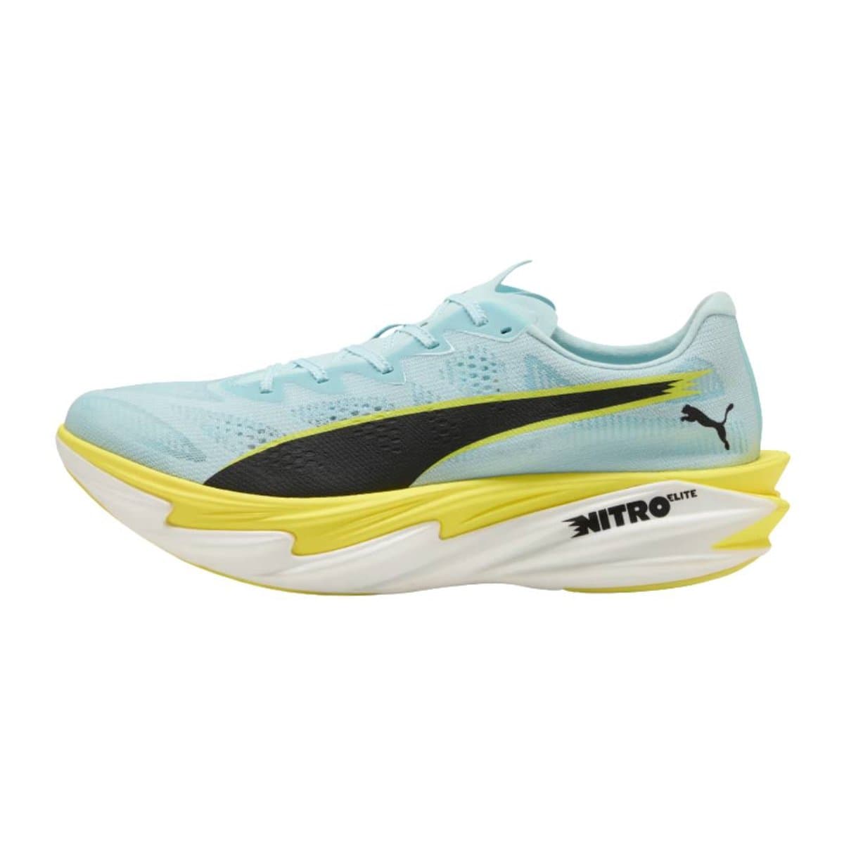 Zapatillas Puma Deviate NITRO Elite 4 Azul Amarillo SS26, Talla 45 - EUR