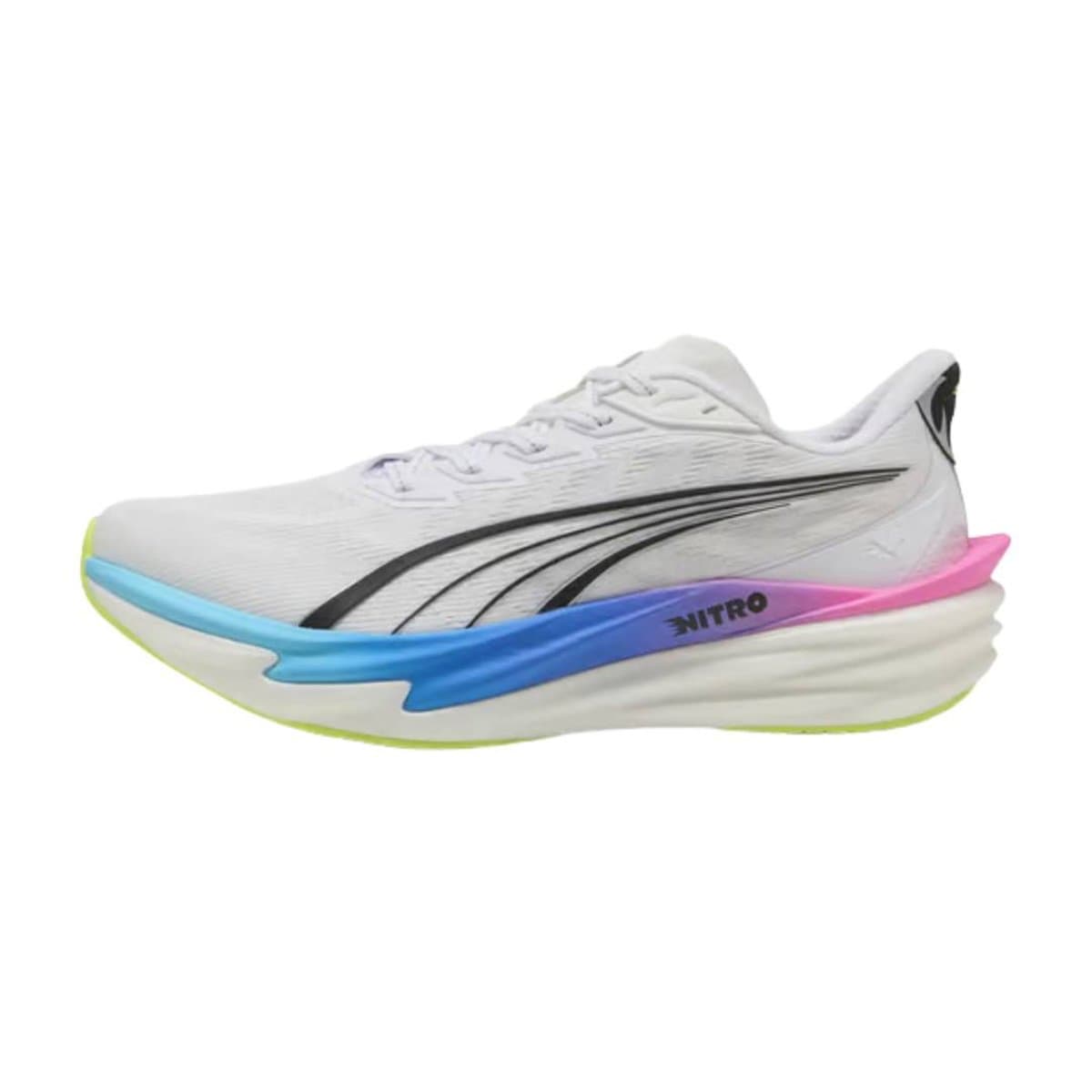 Zapatillas Puma Deviate NITRO 4 Blanco Azul SS26, Talla 44 - EUR