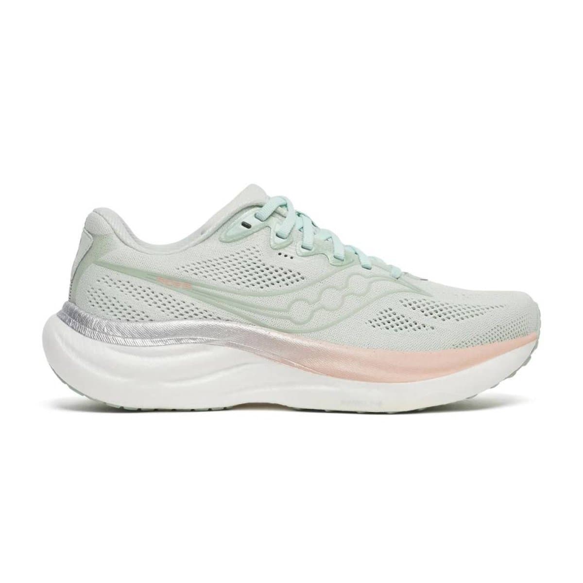Zapatillas Saucony Ride 19 Gris Blanco SS26 Mujer, Talla 37.5 - EUR