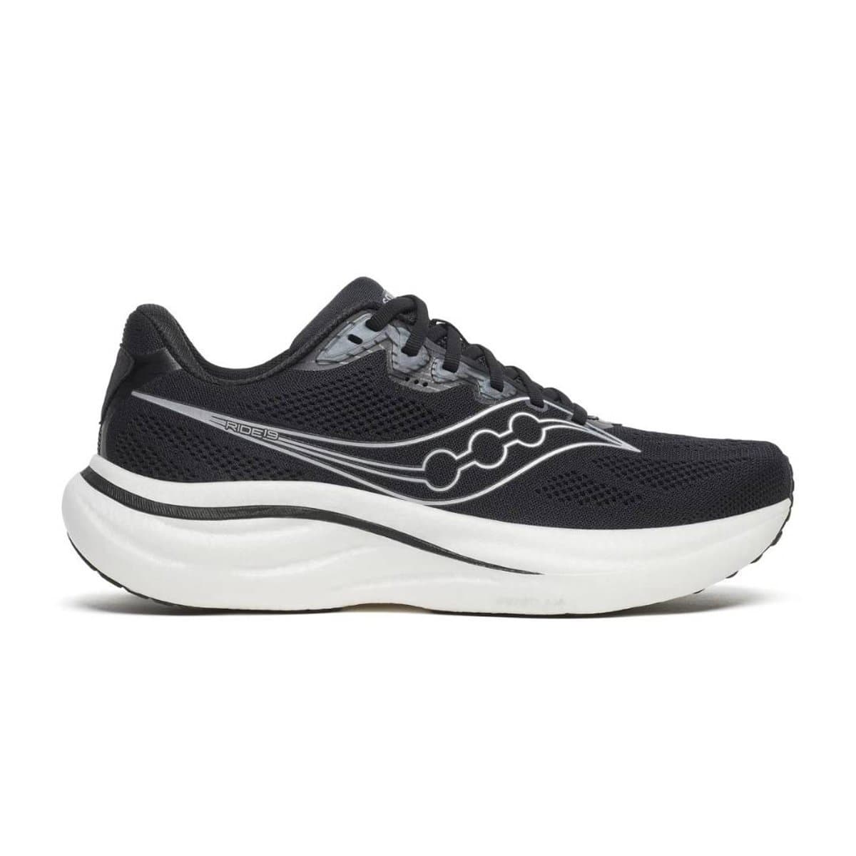 Zapatillas Saucony Ride 19 Negro Blanco SS26, Talla 44.5 - EUR