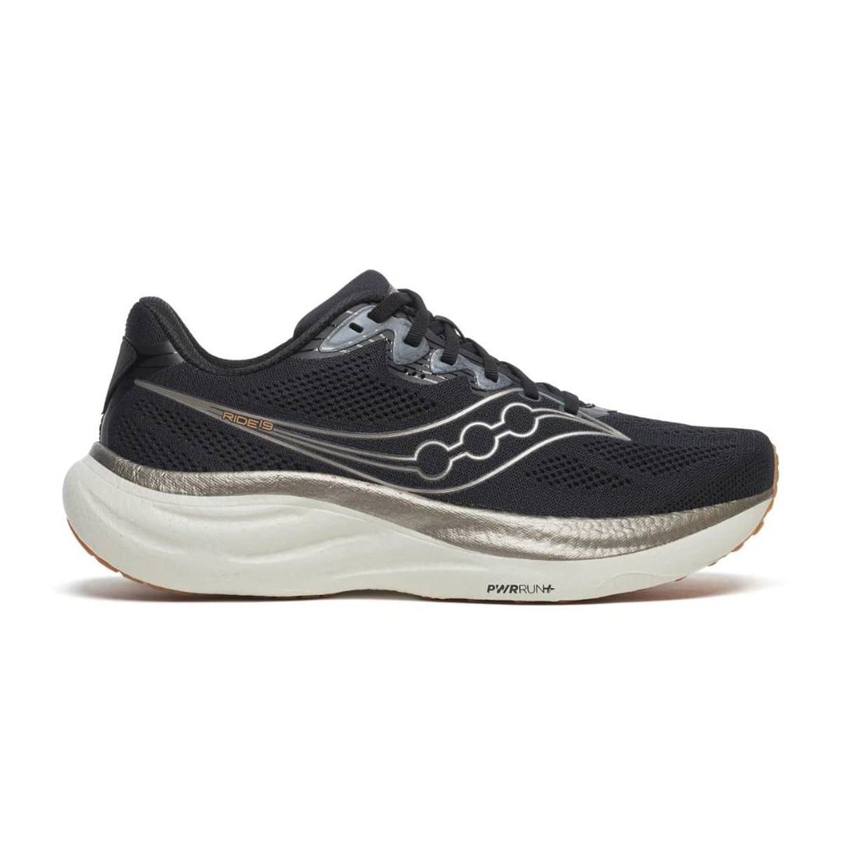 Zapatillas Saucony Ride 19 Negro Blanco SS26, Talla 45 - EUR