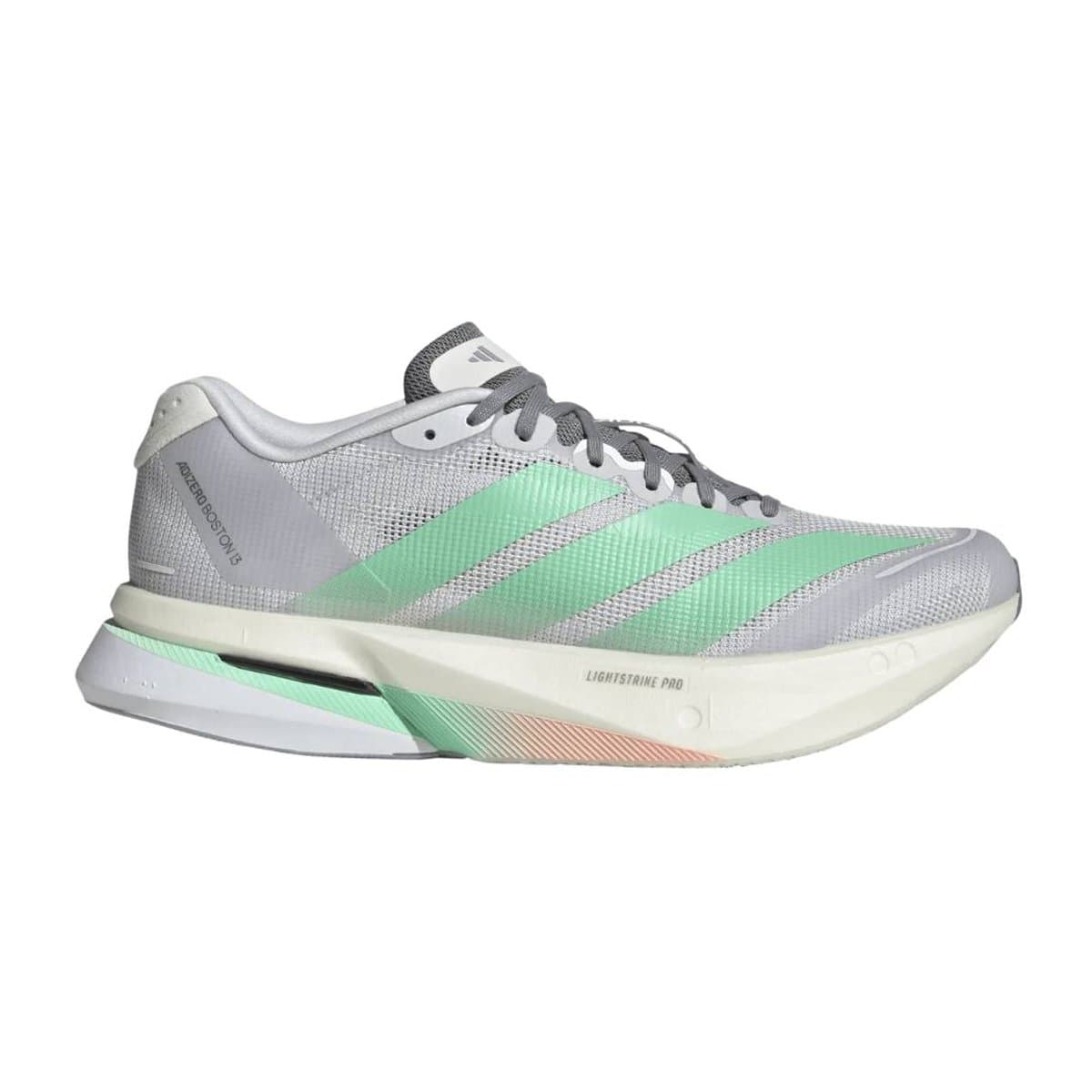 Zapatillas Adidas Adizero Boston 13 Gris Verde AW26 Mujer, Talla UK 4.5