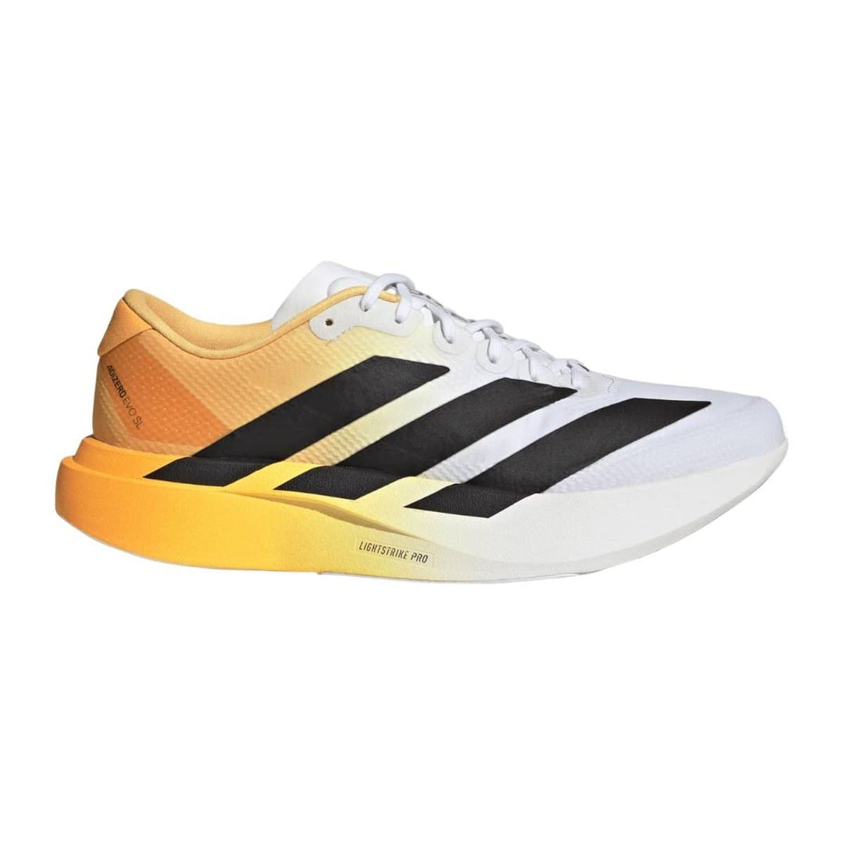 Zapatillas Adidas Adizero Evo SL Woven Blanco Naranja AW26, Talla UK 9