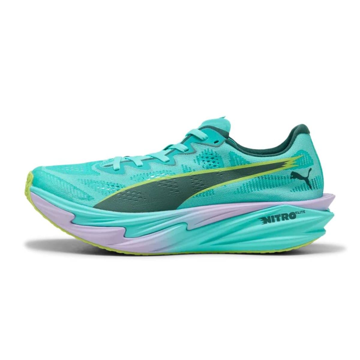 Zapatillas Puma Deviate NITRO Elite 4 HYROX Verde Amarillo AW26, Talla 44 - EUR