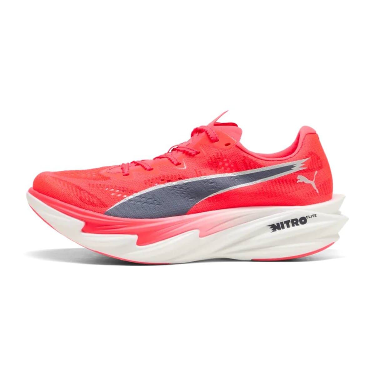 Zapatillas Puma Deviate NITRO Elite 4 Rojo Blanco AW26 Mujer, Talla 38 - EUR