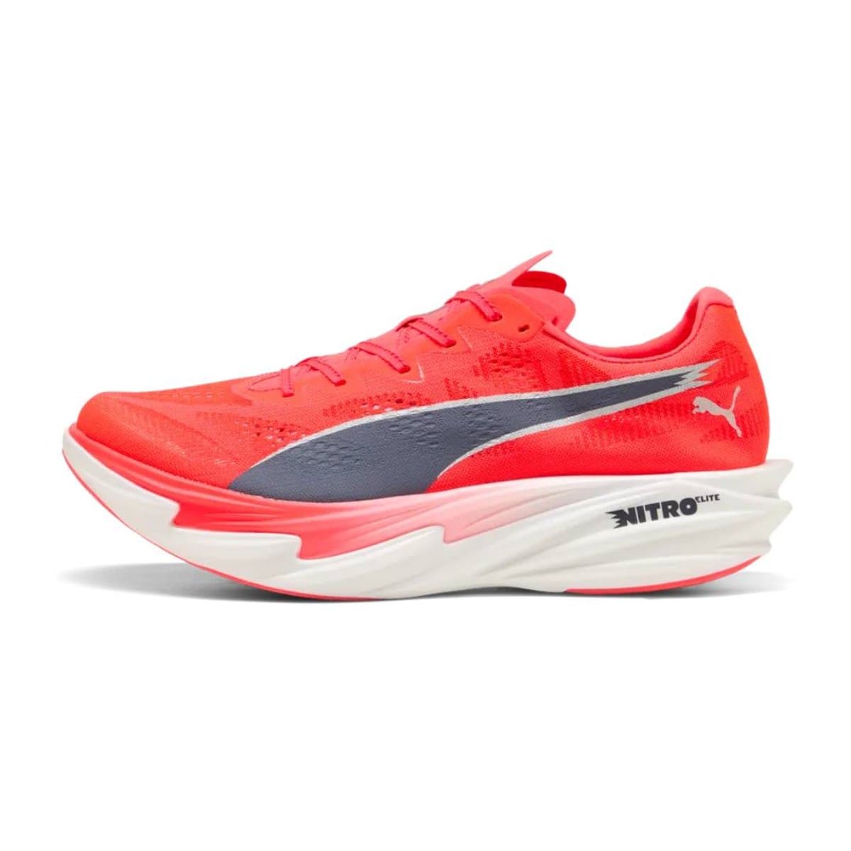 Zapatillas Puma Deviate NITRO Elite 4 Rojo Blanco AW26, Talla 43 - EUR