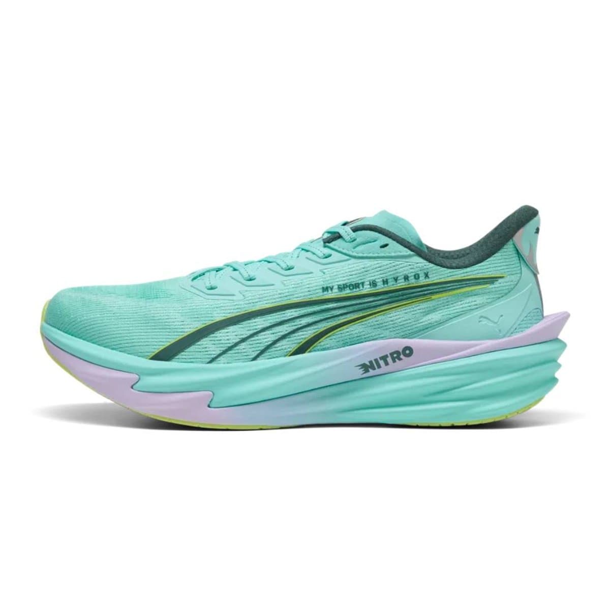 Zapatillas Puma Deviate NITRO 4 HYROX Verde Amarillo AW26, Talla 48.5 - EUR
