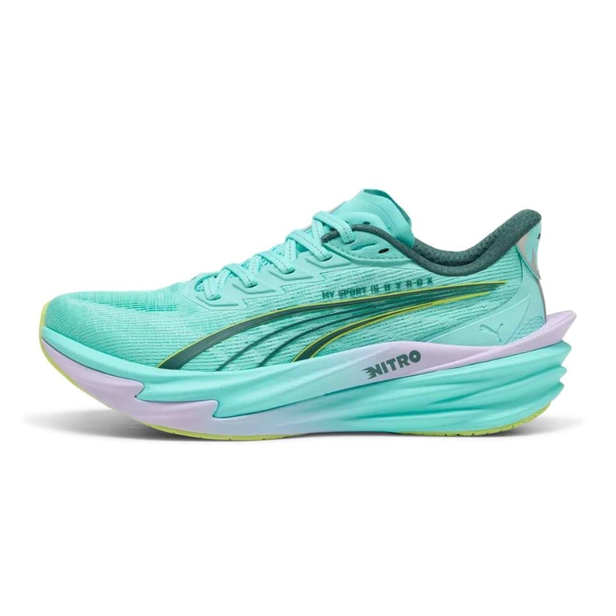 Zapatillas Puma Deviate NITRO 4 HYROX Verde Amarillo AW26 Mujer, Talla 39 - EUR