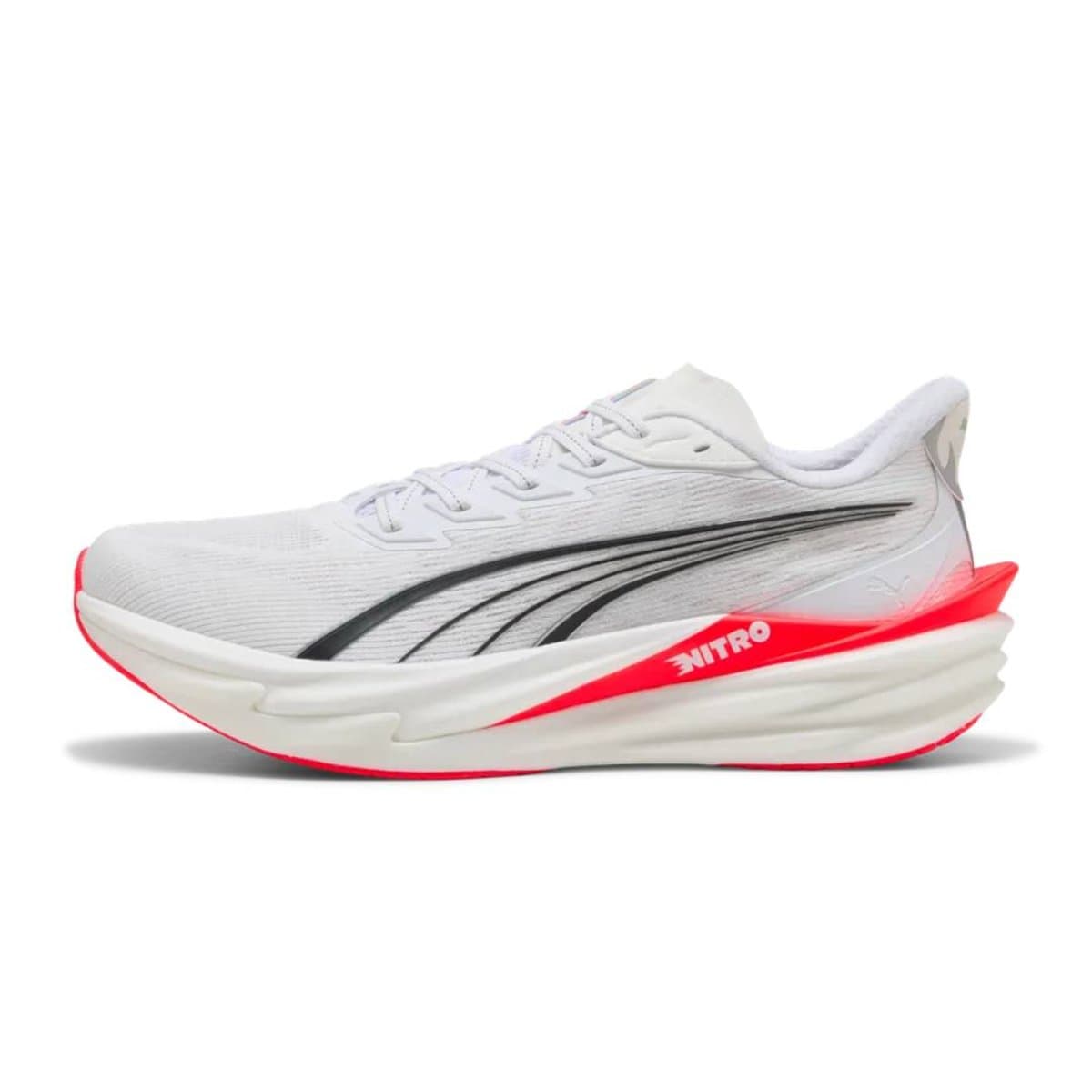 Zapatillas Puma Deviate NITRO 4 Blanco Rojo AW26, Talla 40 - EUR
