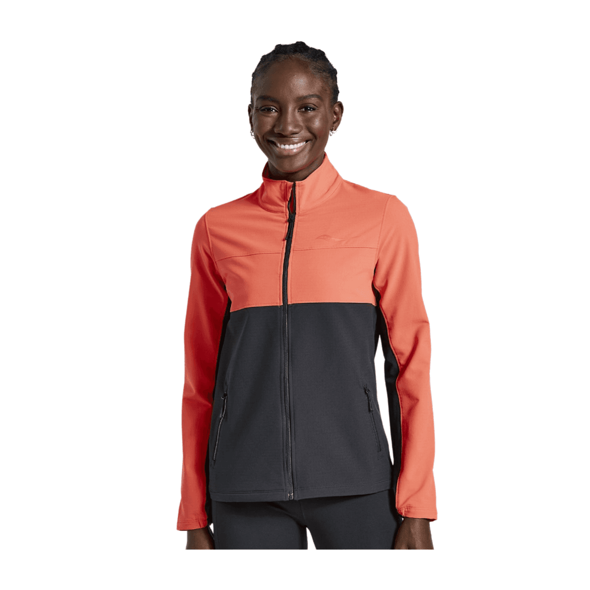 Chaqueta Saucony Bluster Negro Coral Mujer, Talla M