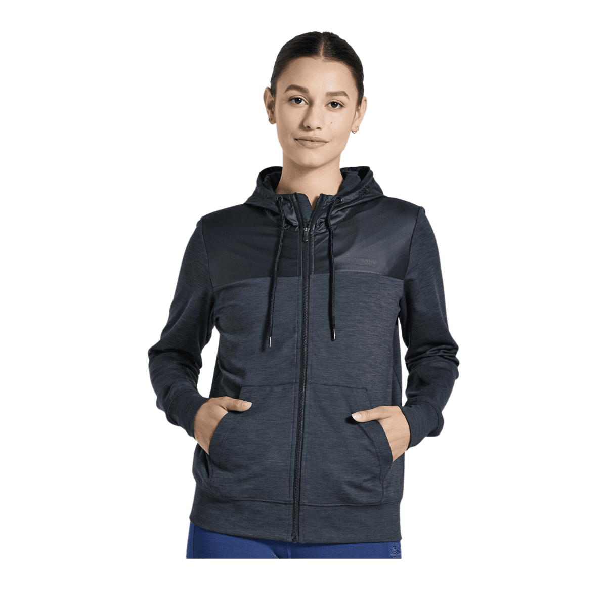 Chaqueta Saucony Solstice Con Capucha Negra Mujer, Talla XS