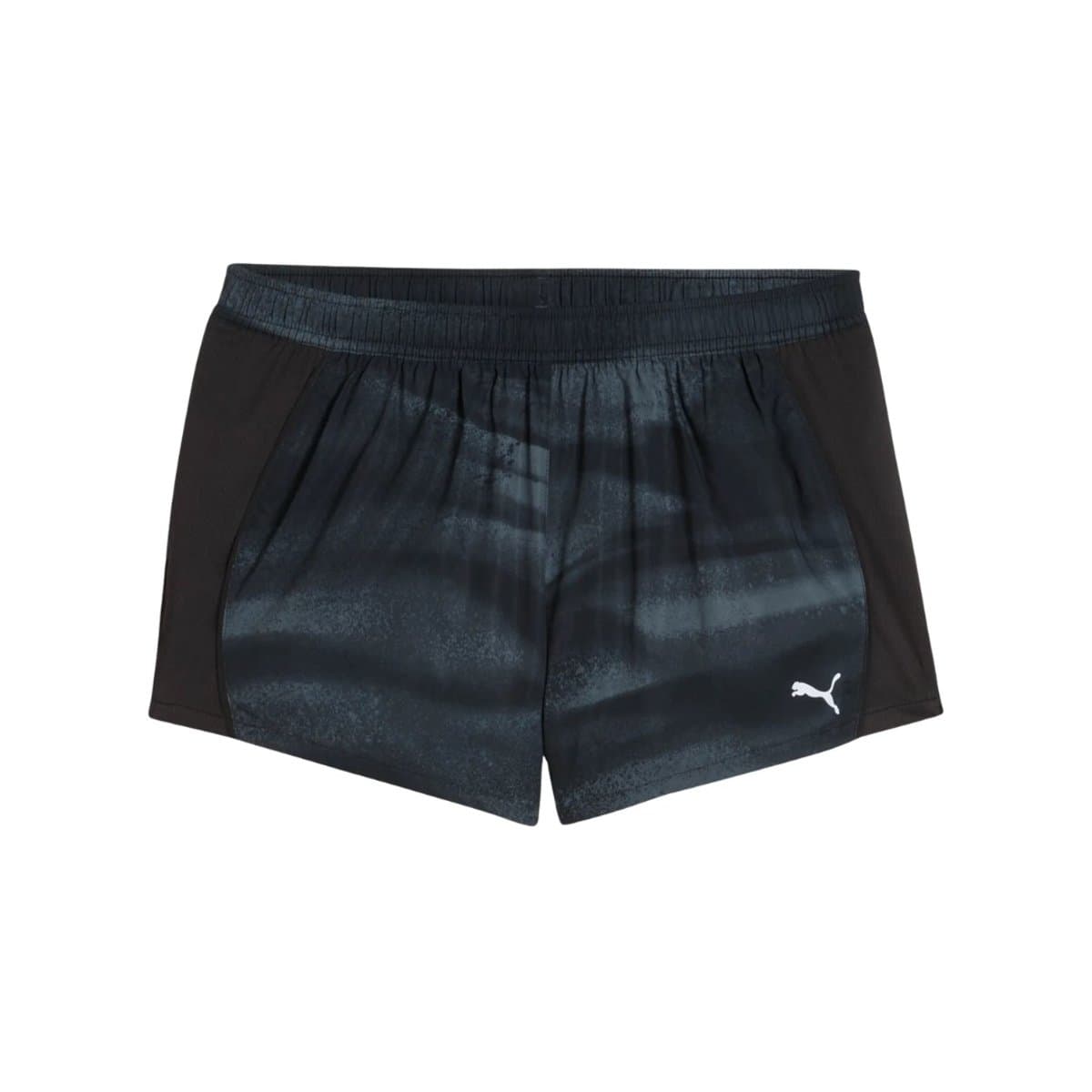Pantalón Corto Puma Run Velocity All-Over Print 3" Negro Mujer, Talla XS