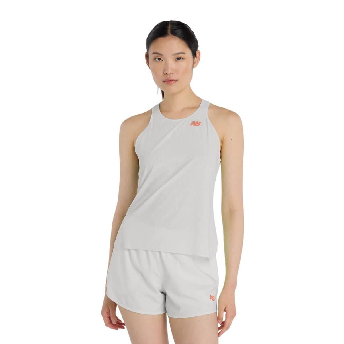 Camiseta New Balance Race Day Ultra Light Sin Mangas Gris Mujer, Talla S